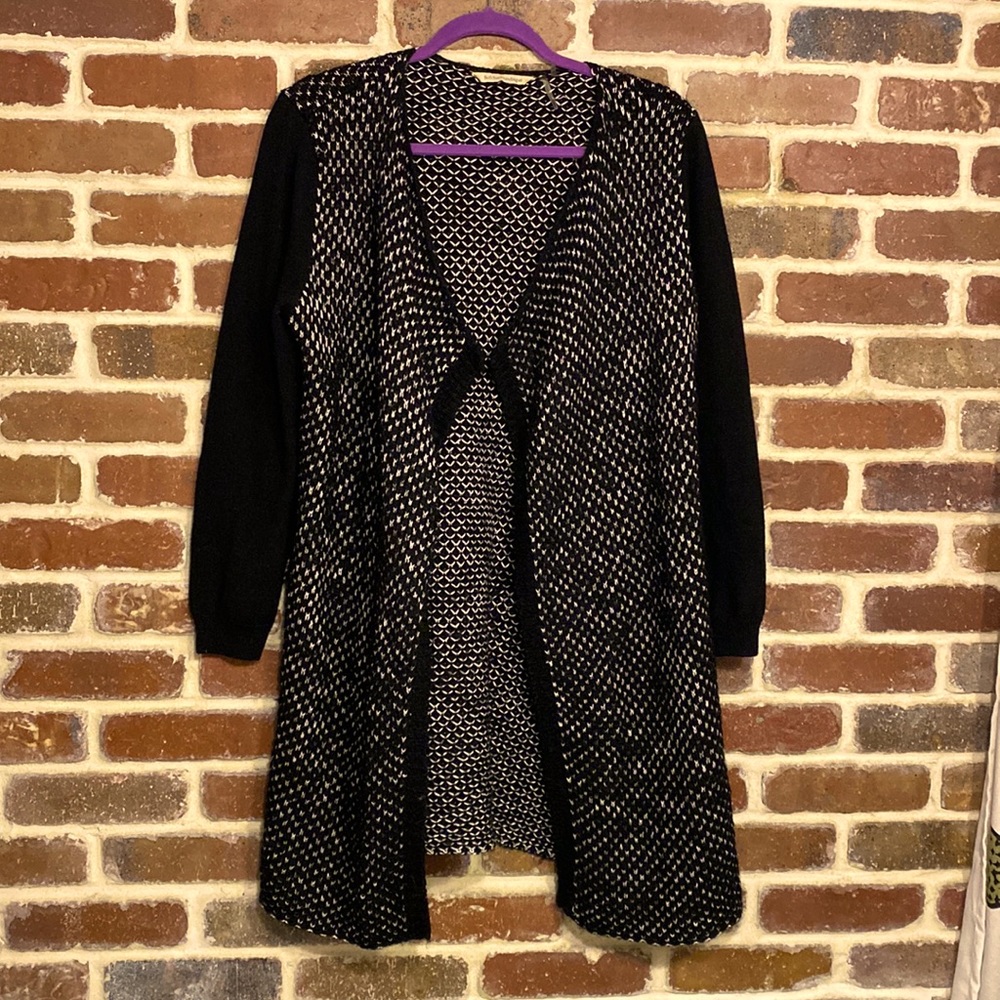 Soft Surroundings black cardigan sweater petite medium